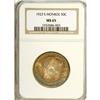 Image 3 : 1923-S 50C Monroe MS65 NGC. Lavish aquamarine, golden- 