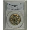 Image 3 : 1936 50C Oregon MS67 PCGS. Deep and iridescent apple-g 