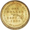 Image 2 : 1903 G$1 Louisiana Purchase/Jefferson MS66 PCGS. Lime- 