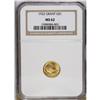 Image 1 : 1922 G$1 Grant no Star MS62 NGC. This brassy-gold repr 
