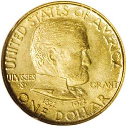 1922 G$1 Grant no Star MS66 NGC. Like the Grant half d 