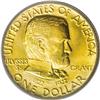 Image 1 : 1922 G$1 Grant no Star MS66 PCGS. Beautiful orange-gol 