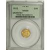 Image 3 : 1922 G$1 Grant with Star MS66 PCGS. An incused star ap 