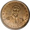 Image 1 : 1847 1C Hawaii Cent MS64 Red PCGS. Crosslet 4, 15 Berr 