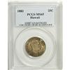 Image 1 : 1883 25C Hawaii Quarter MS65 PCGS. Russet, orange, and 