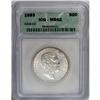 Image 1 : 1883 50C Hawaii Half Dollar MS62 ICG. The strike is ab 