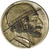 Image 1 : On an AU 1919-P nickel. This carving is by a "known unk 