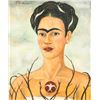 Image 1 : Attr Frida Kahlo Mexican Oil Canvas Self-Portrait