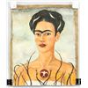 Image 2 : Attr Frida Kahlo Mexican Oil Canvas Self-Portrait