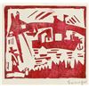 Image 1 : Lyonel Feininger American Signed Woodcut on Paper
