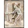 Image 1 : Carved Figure in 925 Silver on Mirror with Frame