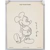 Image 2 : Andy Warhol US "Mickey Mouse" Ink on Paper Drawing