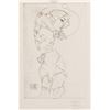 Image 1 : Egon Schiele Austrian Signed Linocut Etching
