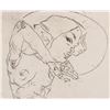 Image 3 : Egon Schiele Austrian Signed Linocut Etching