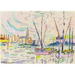 After Paul Signac French Watercolor on Paper