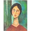Image 1 : Attr Amedeo Modigliani Italian Modern Oil Canvas
