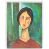 Image 2 : Attr Amedeo Modigliani Italian Modern Oil Canvas