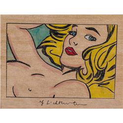 Roy Lichtenstein American Pop Mixed Media on Board