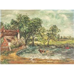 John Constable British Oil/Board Galerie Vallauris