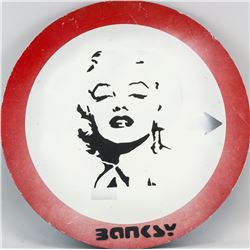 Banksy British Reflective Sign Marilyn Monroe