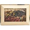 Image 2 : Signed Abstract Oil on Canvas Framed