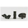 Image 2 : 3 Assorted Chinese BC Green Jade Carved Toggles