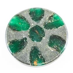 45.95ct Round Cut Natural Trapiche Emerald AGSL