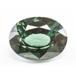 9.05ct Oval Cut Dark Green Natural Sapphire GGL