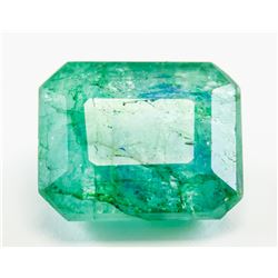 9.60ct Emerald Cut Green Natural Emerald GGL