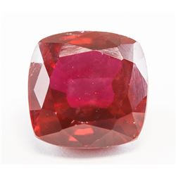 12.25ct Cushion Cut Pinkish Red Natural Ruby GGL