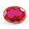 Image 1 : 12.46ct Oval Cut Pinkish Red Natural Ruby GGL