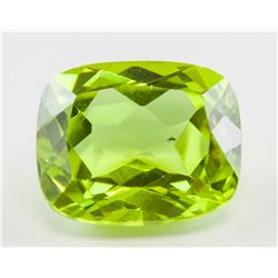 5.85ct Cushion Green Natural Sphene Titanite GGL