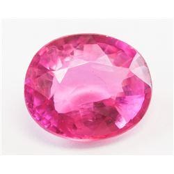 6.20ct Oval Cut Pink Natural Sapphire GGL