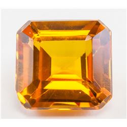 6.90ct Emerald Cut Golden Natural Sapphire AGSL