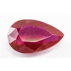 13.10ct Pear Cut Pinkish Red Natural Ruby GGL