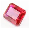 Image 2 : 12.30ct Emerald Cut Pinkish Red Natural Ruby GGL