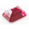 Image 3 : 12.30ct Emerald Cut Pinkish Red Natural Ruby GGL