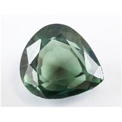 7.15ct Green Natural Sapphire Pear Cut GGL