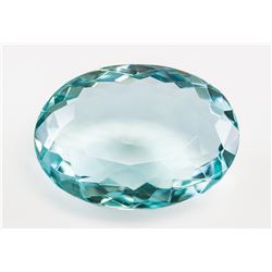 46.95ct Oval Cut Blue Natural  Aquamrine  GGL