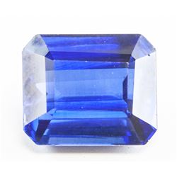 13.35ct Emerald Cut Blue Natural Sapphire GGL