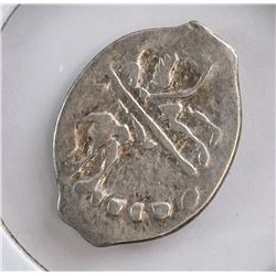 1533-1547 Russian Pskov Ivan IV Silver Kopeck Coin