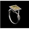 Image 4 : 14KT White Gold 1.60 ctw Diamond Ring