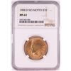 Image 1 : 1908-D NO MOTTO $10 Indian Head Eagle Gold Coin NGC MS61