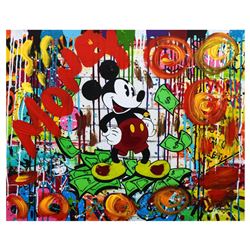 Nastya Rovenskaya- Mixed Media "Mr. Dollar Bill"