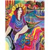 Image 1 : Patricia Govezensky- Original Giclee on Canvas "Lady by the Bayside"