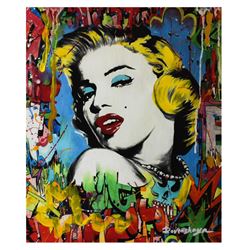 Nastya Rovenskaya- Mixed Media "Marilyn Monroe I"