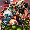 Image 2 : Ig Guara & Marvel Comics, "Marvel Adventures: The Avengers #36" Framed Limited Edition on Canvas fro