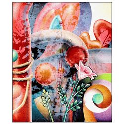 Yankel Ginzburg, "Summer Heat Wave" Hand Signed Limited Edition Serigraph with Letter of Authenticit