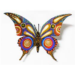 Patricia Govezensky- Original Painting on Cutout Steel "Butterfly CCLIV"