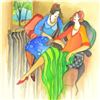 Image 2 : Itzchak Tarkay (1935-2012), Original Mixed Media Watercolor, Hand Signed with Letter of Authenticity